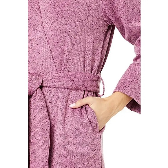 NWOT L.L. Bean Lightweight Sweater Fleece Wrap Robe - Picture 2 of 13